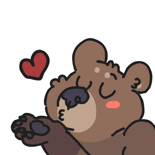 😍 Стикер «Animated Bears» для Telegram