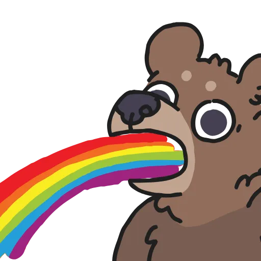 🌈 Стикер «Animated Bears» для Telegram