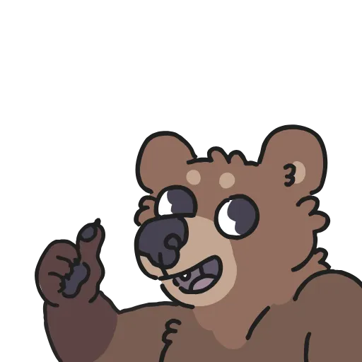 Стикерпак Animated Bears для Telegram