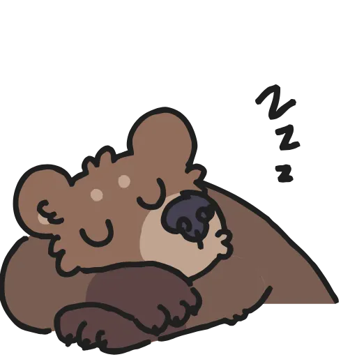 😴 Стикер «Animated Bears» для Telegram
