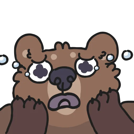 😭 Стикер «Animated Bears» для Telegram