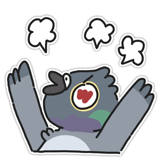 😡 Стикер «Pigeons» для Telegram