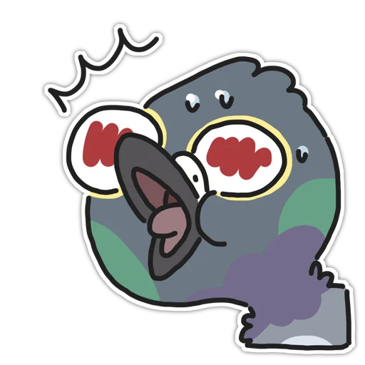 😱 Стикер «Pigeons» для Telegram