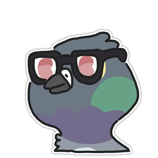 🤓 Стикер «Pigeons» для Telegram