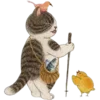 Стикер 33 Кошачья Жизнь
