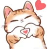 Стикер 42 Cute Cat