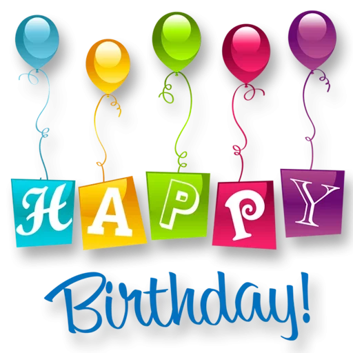 🎈 Стикер «Happy birthday!» для Telegram