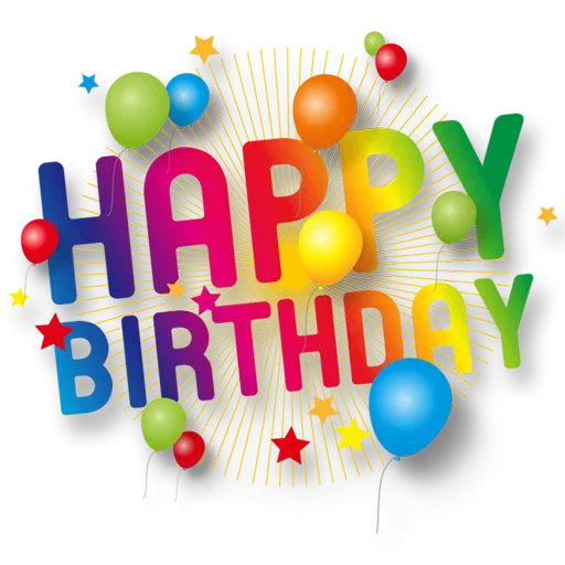 🎈 Стикер «Happy birthday!» для Telegram