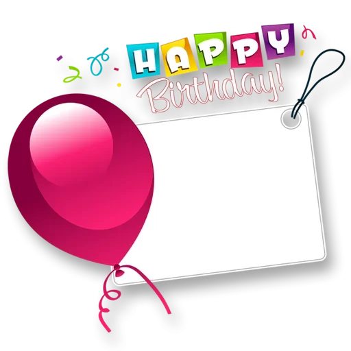 🎈 Стикер «Happy birthday!» для Telegram