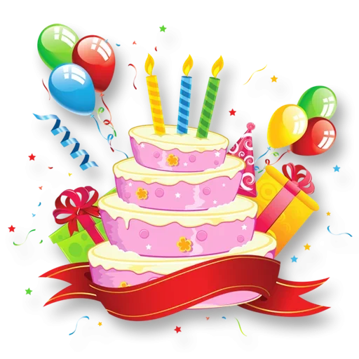 🎂 Стикер «Happy birthday!» для Telegram