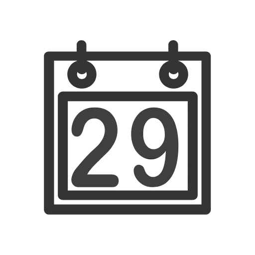 Стикер 29 Calendar