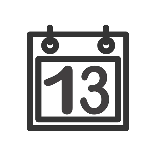 Стикер 13 Calendar