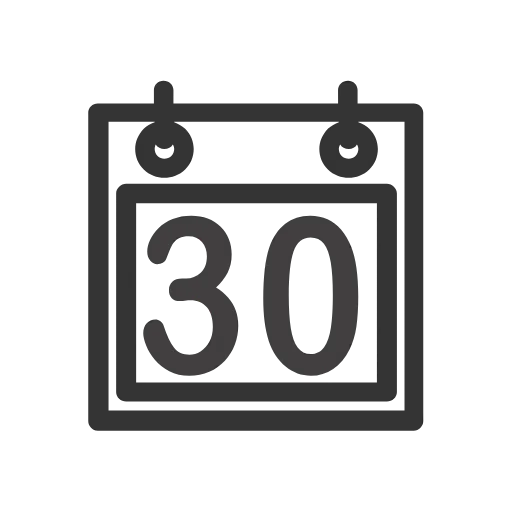 Стикер 30 Calendar