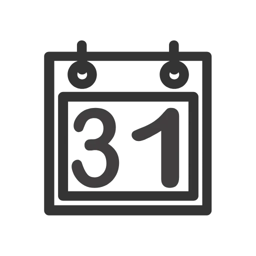 Стикер 31 Calendar