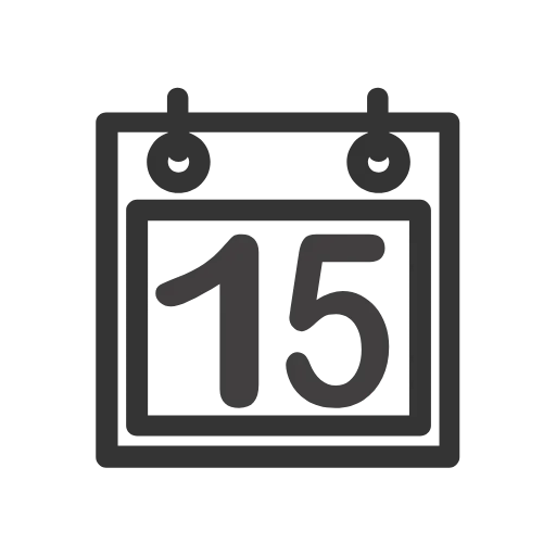 Стикер 15 Calendar