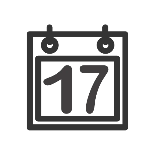 Стикер 17 Calendar