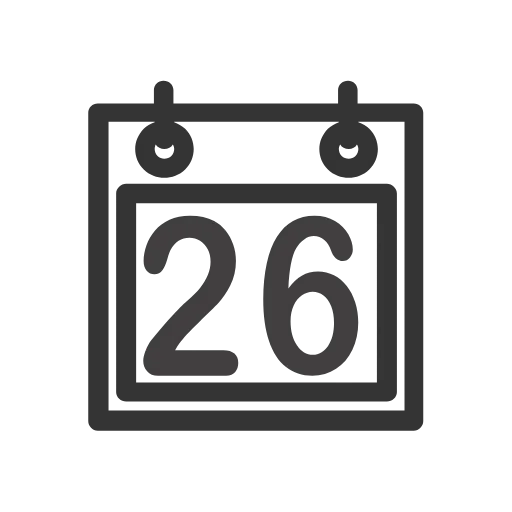 Стикер 26 Calendar