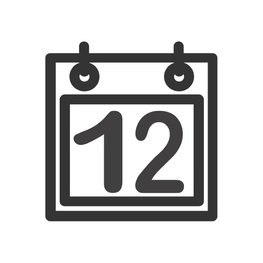 Стикер 12 Calendar