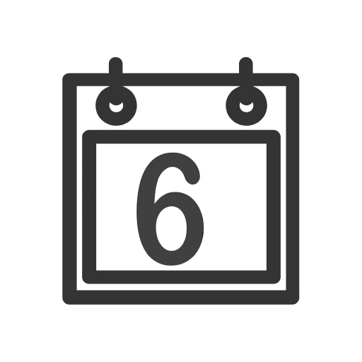Стикер 6 Calendar