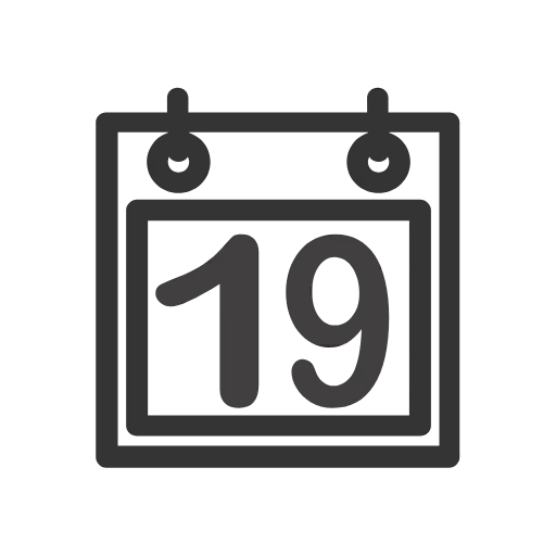 Стикер 19 Calendar