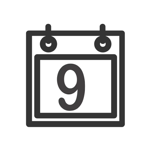Стикер 9 Calendar