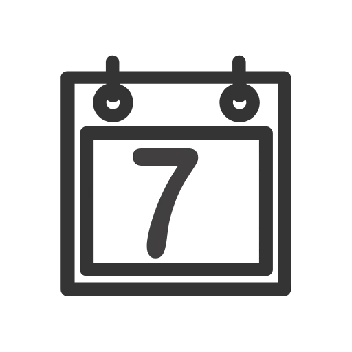 Стикер 7 Calendar