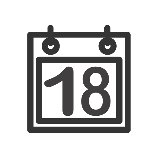 Стикер 18 Calendar