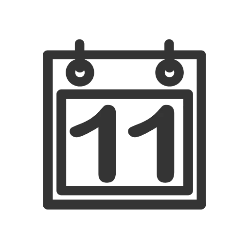 Стикер 11 Calendar