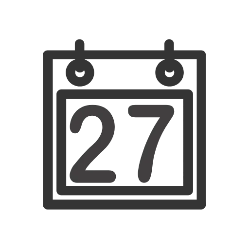 Стикер 27 Calendar