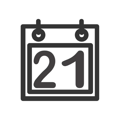 Стикер 21 Calendar