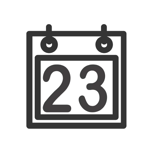 Стикер 23 Calendar