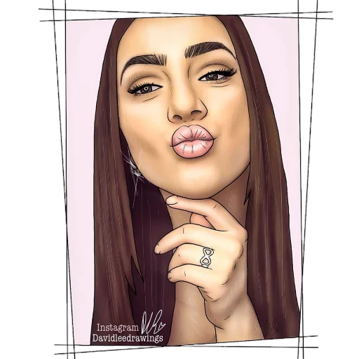 😘 Стикер «celebrities art» для Telegram