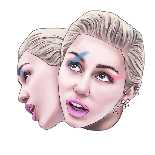 😦 Стикер «celebrities art» для Telegram