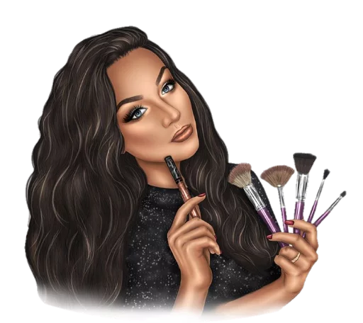 👩 Стикер «celebrities art» для Telegram