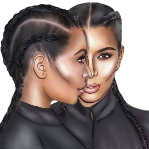 👩 Стикер «celebrities art» для Telegram
