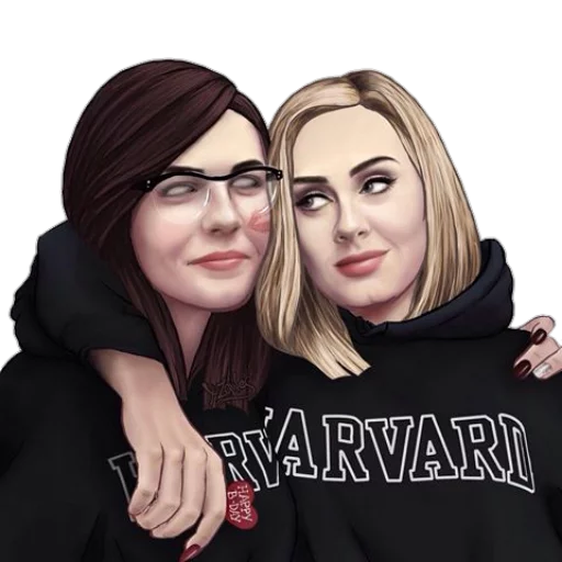 👩 Стикер «celebrities art» для Telegram
