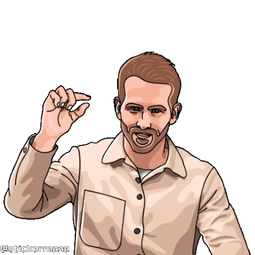 🤏 Стикер «Celebrity» для Telegram