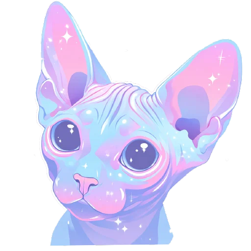 🐱 Стикер «небесный микс» для Telegram