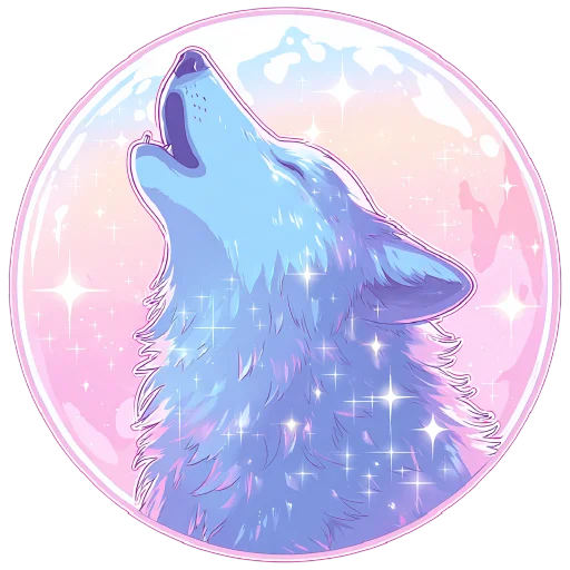 🐺 Стикер «небесный микс» для Telegram