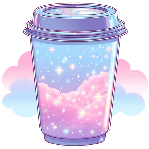 ☕️ Стикер «небесный микс» для Telegram