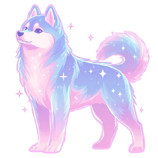 🐶 Стикер «небесный микс» для Telegram
