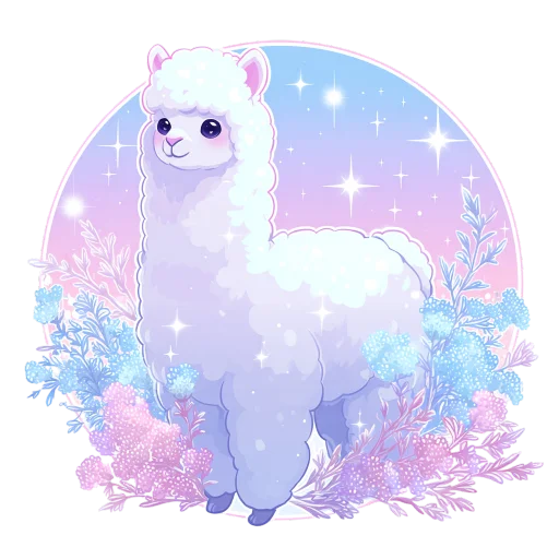 🦙 Стикер «небесный микс» для Telegram