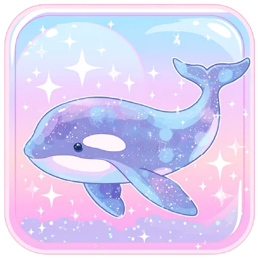 🐋 Стикер «небесный микс» для Telegram