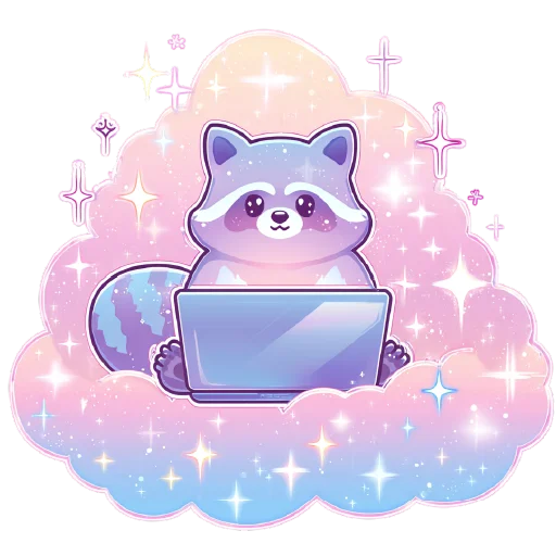 🦝 Стикер «небесный микс» для Telegram