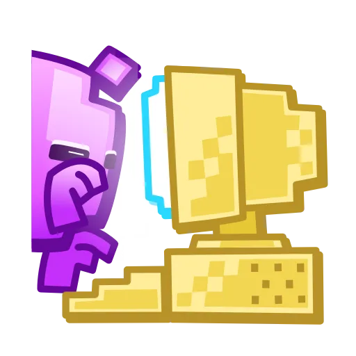 🧑‍💻 Стикер «Pixel Sticker» для Telegram