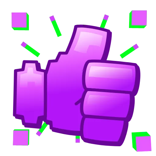 👍 Стикер «Pixel Sticker» для Telegram