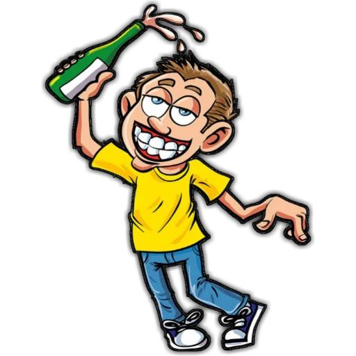 🍾 Стикер «Cervejou» для Telegram