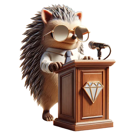 🦔 Стикер «Crypto Ejik» для Telegram