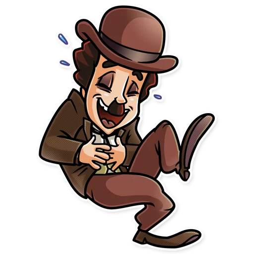 Стикерпак Charlie Chaplin для Telegram