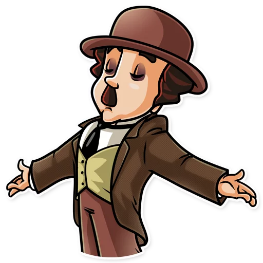 😤 Стикер «Charlie Chaplin» для Telegram